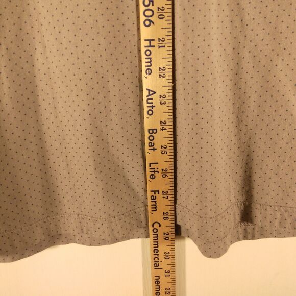 Banana Republic polo shirt mens XL XLarge gray polka dot premium short sleeve - Picture 5 of 8